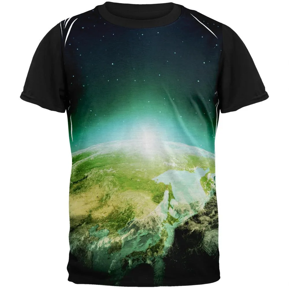 Rising Earth Adult Black Back T-Shirt sold by Old Glory