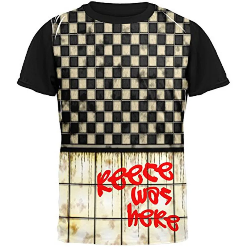 REECE Was Here Graffiti Adult Black Back T-Shirt sold by Old Glory