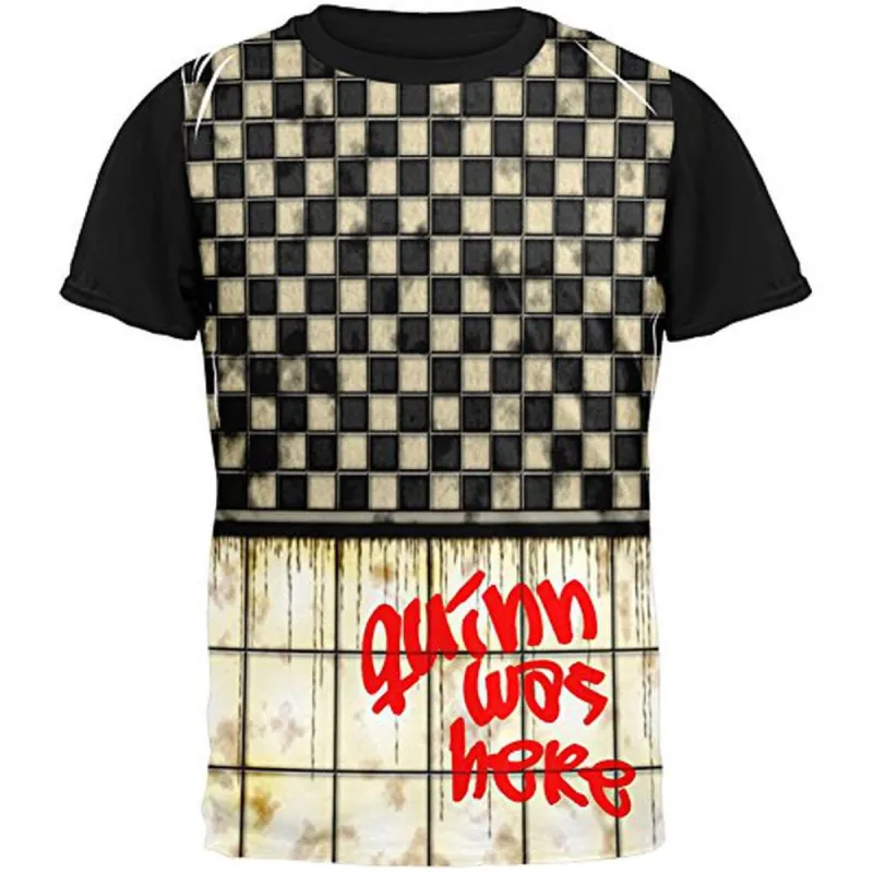 QUINN Was Here Graffiti Adult Black Back T-Shirt sold by Old Glory