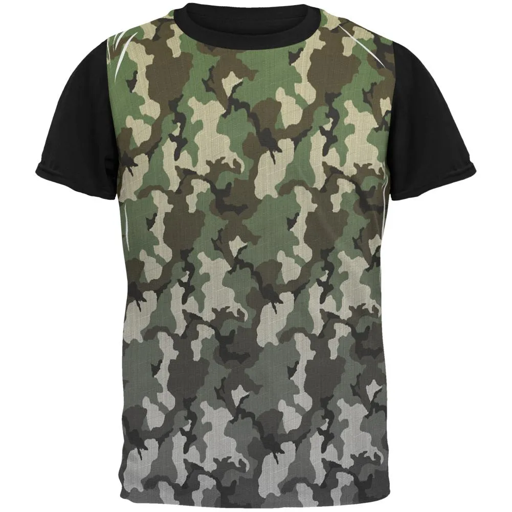 Faded Camo All Over Mens Black Back T Shirt sold by Old Glory