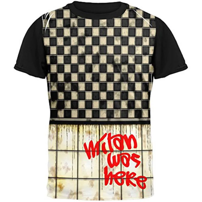 MILAN Was Here Graffiti Adult Black Back T-Shirt sold by Old Glory