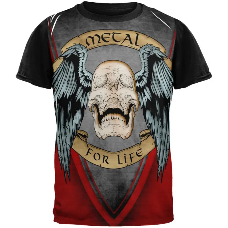 Metal Music for Life Adult Black Back T-Shirt sold by Old Glory