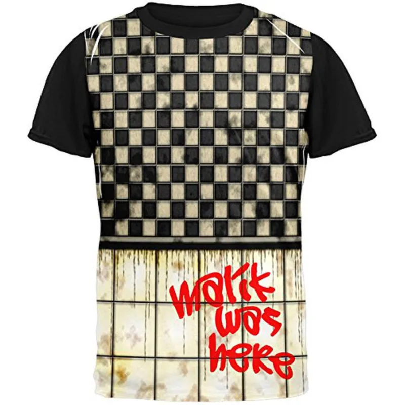 MALIK Was Here Graffiti Adult Black Back T-Shirt sold by Old Glory