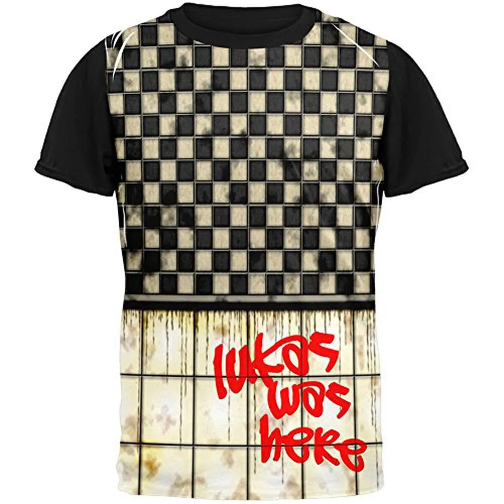 LUKAS Was Here Graffiti Adult Black Back T-Shirt sold by Old Glory