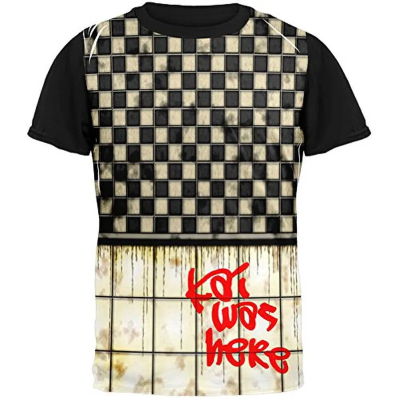 KAI Was Here Graffiti Adult Black Back T-Shirt sold by Old Glory