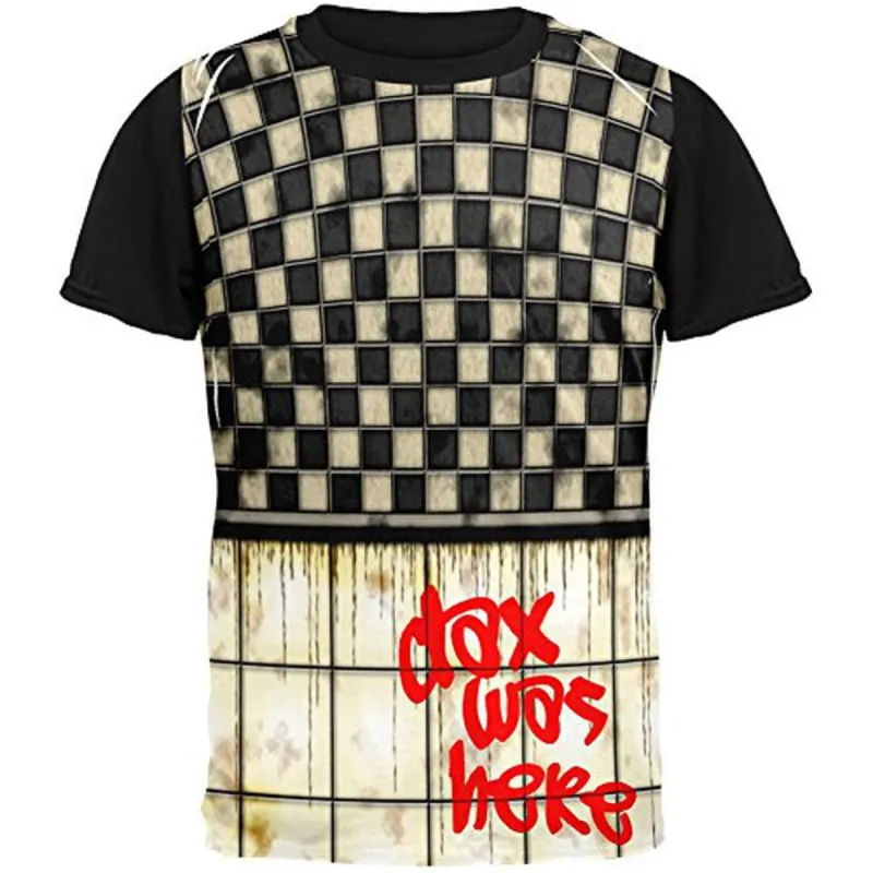 DAX Was Here Graffiti Adult Black Back T-Shirt sold by Old Glory