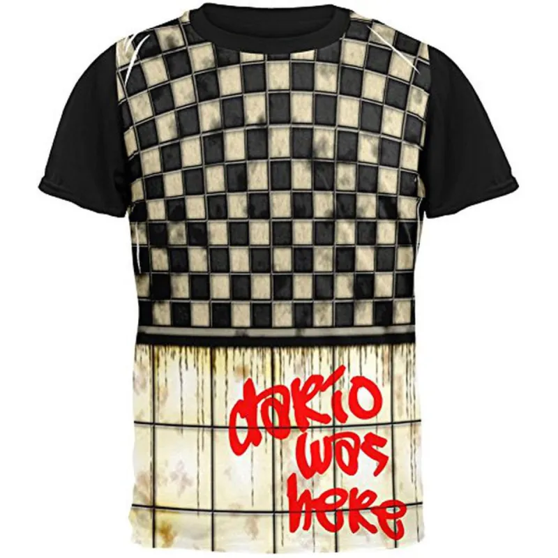 DARIO Was Here Graffiti Adult Black Back T-Shirt sold by Old Glory
