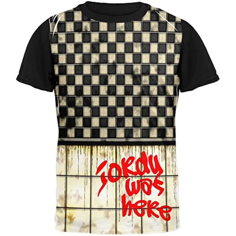 JORDY Was Here Graffiti Adult Black Back T-Shirt sold by Old Glory