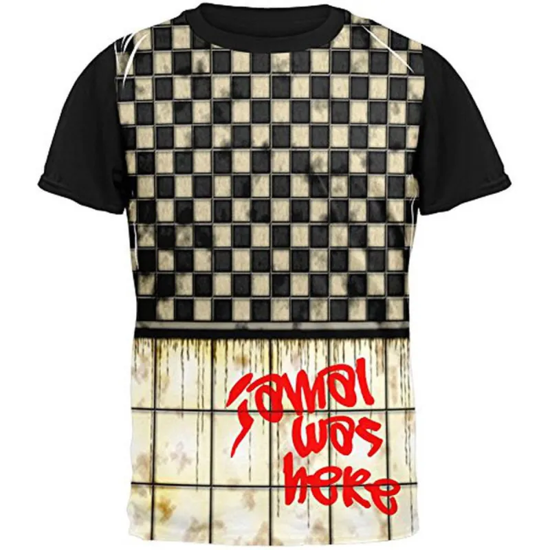 JAMAL Was Here Graffiti Adult Black Back T-Shirt sold by Old Glory