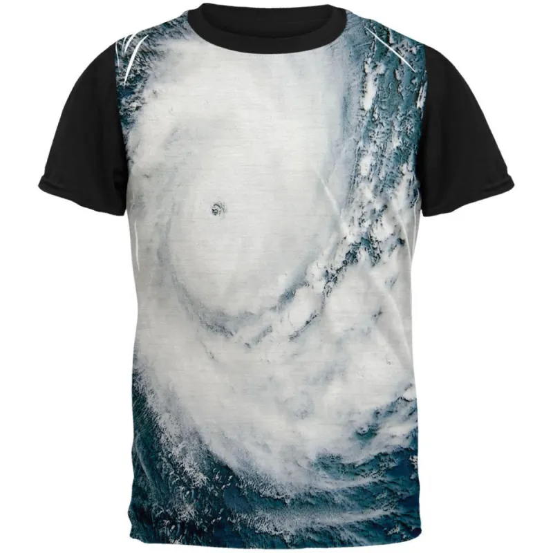 Hurricane Adult Black Back T-Shirt sold by Old Glory