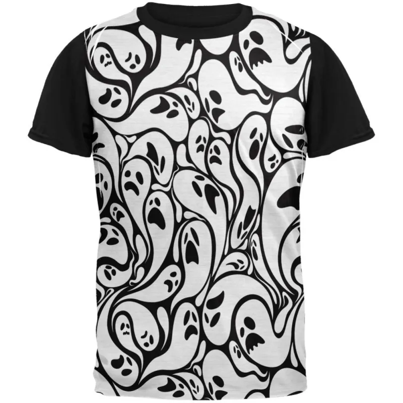 Halloween Ghosts & Ghouls Adult Black Back T-Shirt sold by Old Glory
