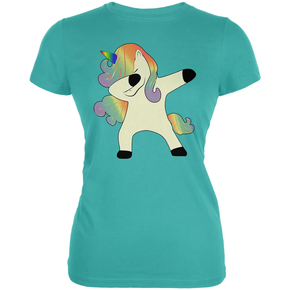 Dabbing Unicorn Juniors Soft T Shirt sold by Old Glory