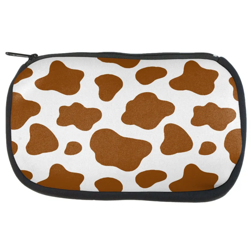 Brown Spot Cow Makeup Bag sold by Old Glory