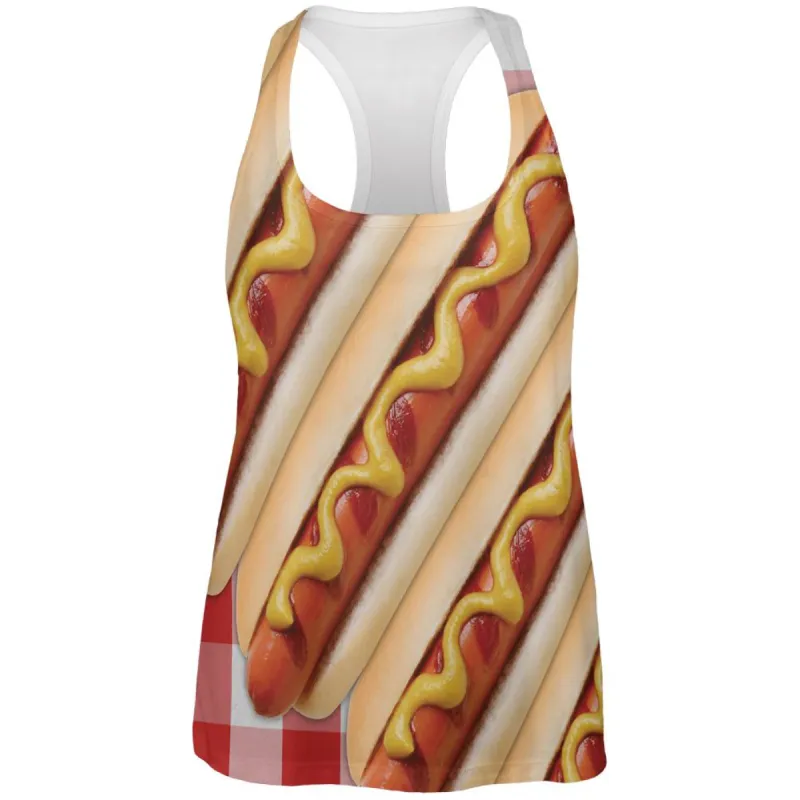 Hot Dog Picnic All Over Womens Work Out Tank Top sold by Old Glory