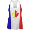 French Canadian Flag All Over Womens Work Out Tank Top sold by Old Glory