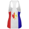 French Canadian Flag All Over Womens Work Out Tank Top sold by Old Glory