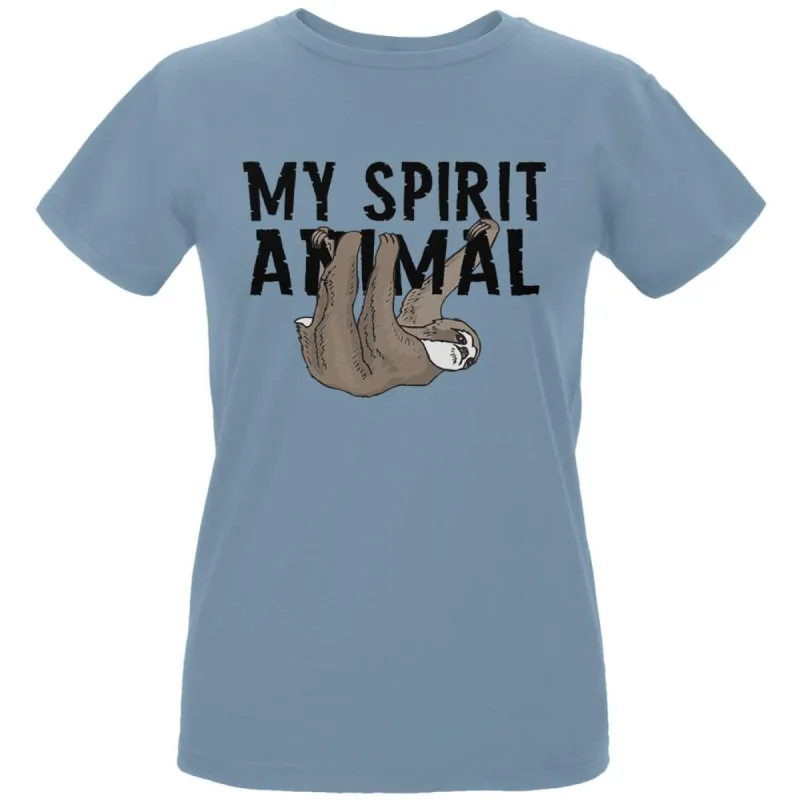 Sloth My Spirit Animal Womens Organic T Shirt sold by Old Glory