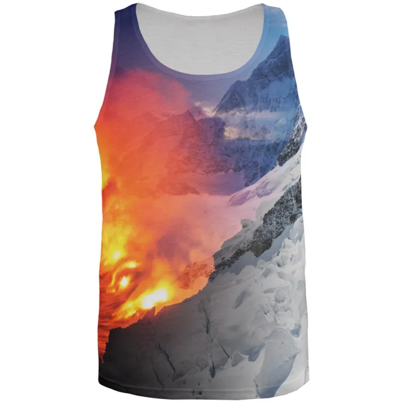 Extreme Nature Adventures Fire And Ice All Over Mens Tank Top sold by Old Glory