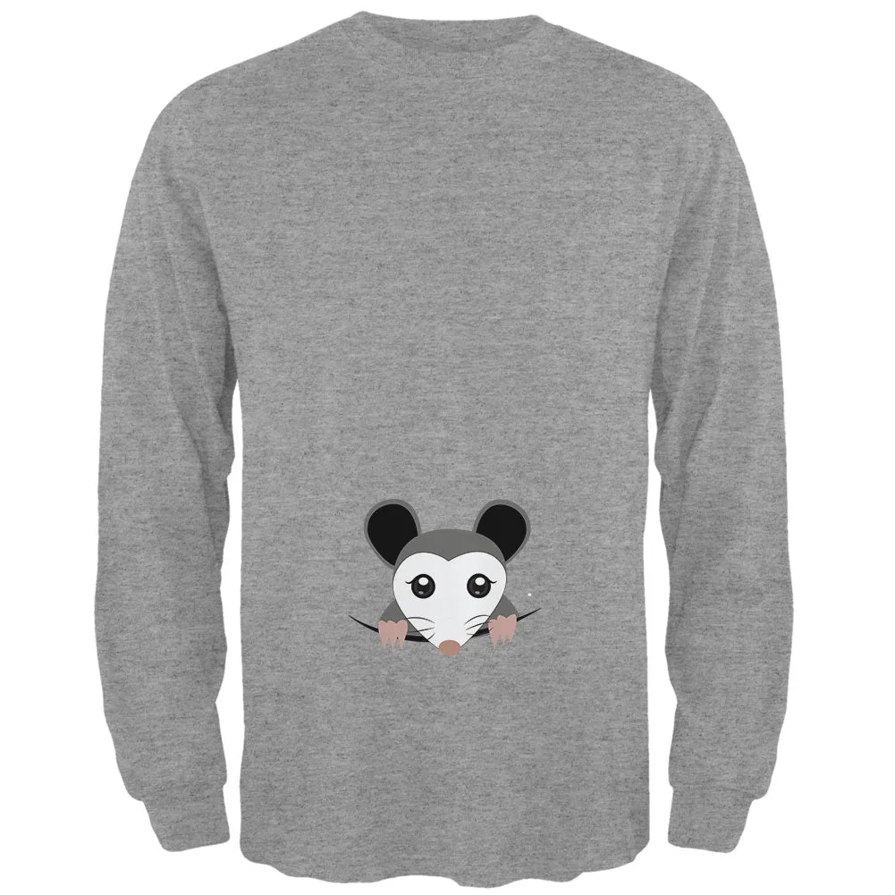 Halloween Peeking Possum Costume Mens Long Sleeve T Shirt sold by Old Glory