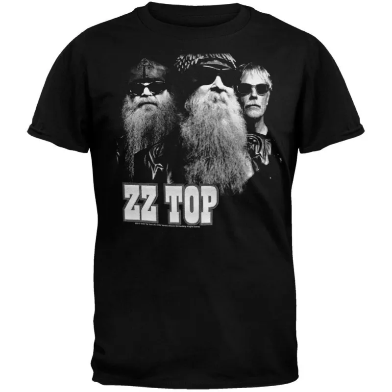 ZZ Top - Black Photo T-Shirt sold by Old Glory