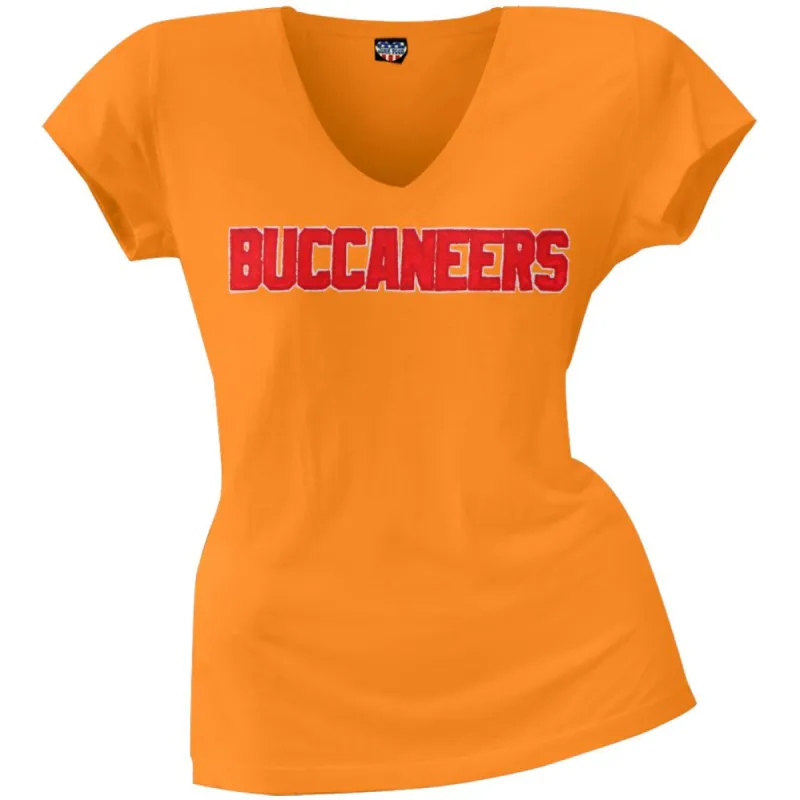 Tampa Bay Buccaneers - Showtime Premium Juniors V-Neck T-Shirt sold by Old Glory
