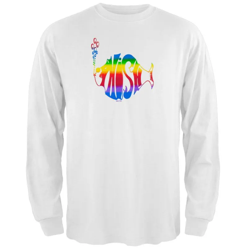 Phish - Rainbow Logo White Long Sleeve sold by Old Glory