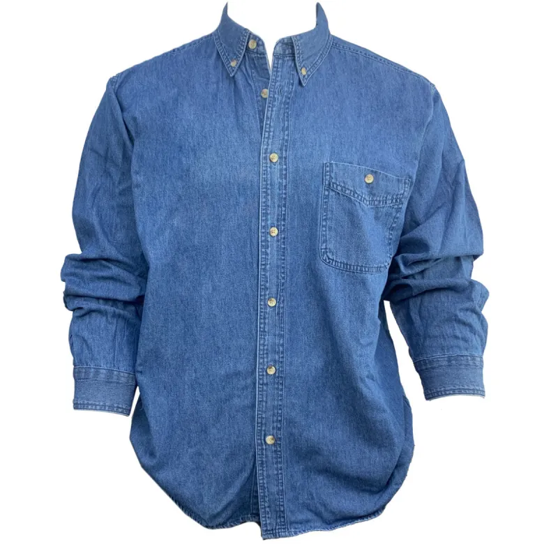 Truman Indigo Mens Denim Button Down Shirt sold by Old Glory