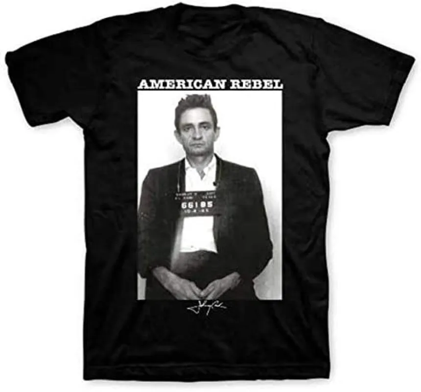 Johnny Cash - Mug Shot Mens T Shirt sold by Old Glory