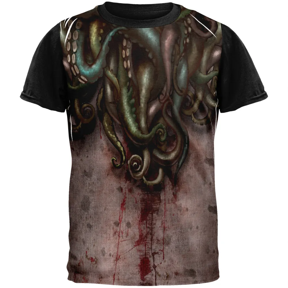 Cthulhu Greater God Tentacles Costume Adult Black Back T-Shirt sold by Old Glory
