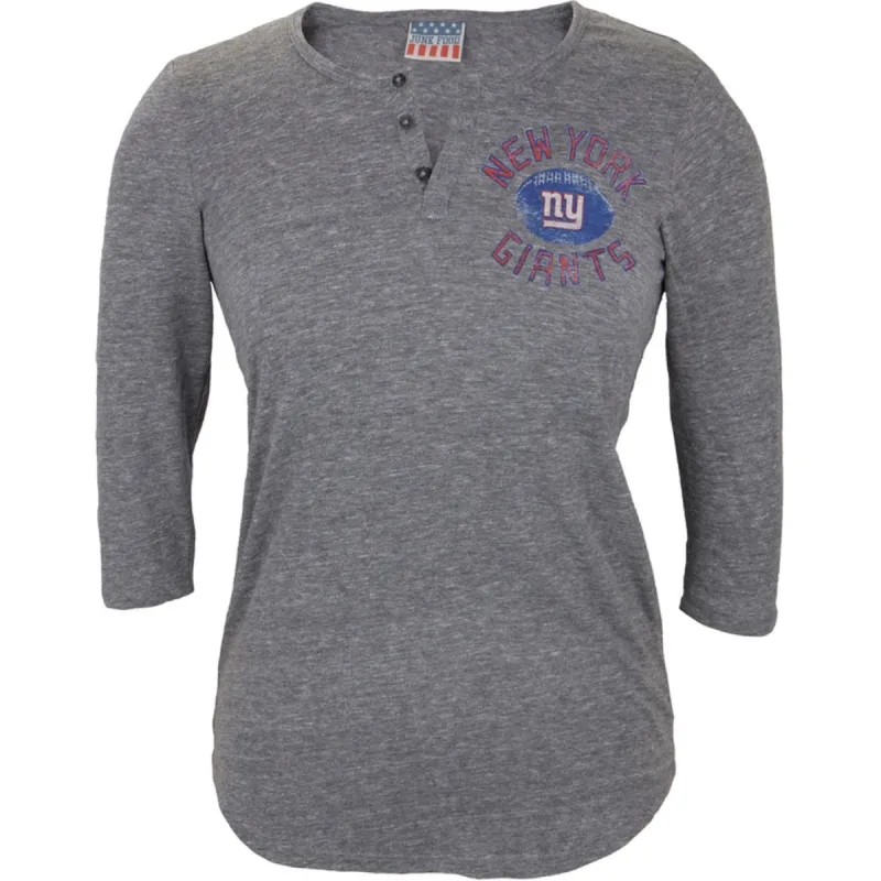 New York Giants - Half Time Juniors Henley sold by Old Glory