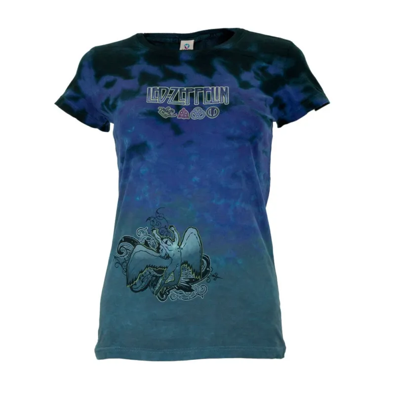 Led Zeppelin - Icarus Tie Dye Juniors T-Shirt sold by Old Glory