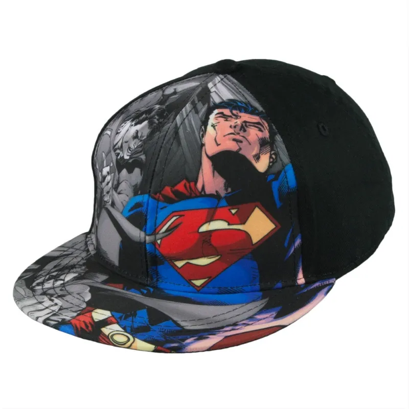 Superman - Flying Collage Youth Snapback Cap sold by Old Glory