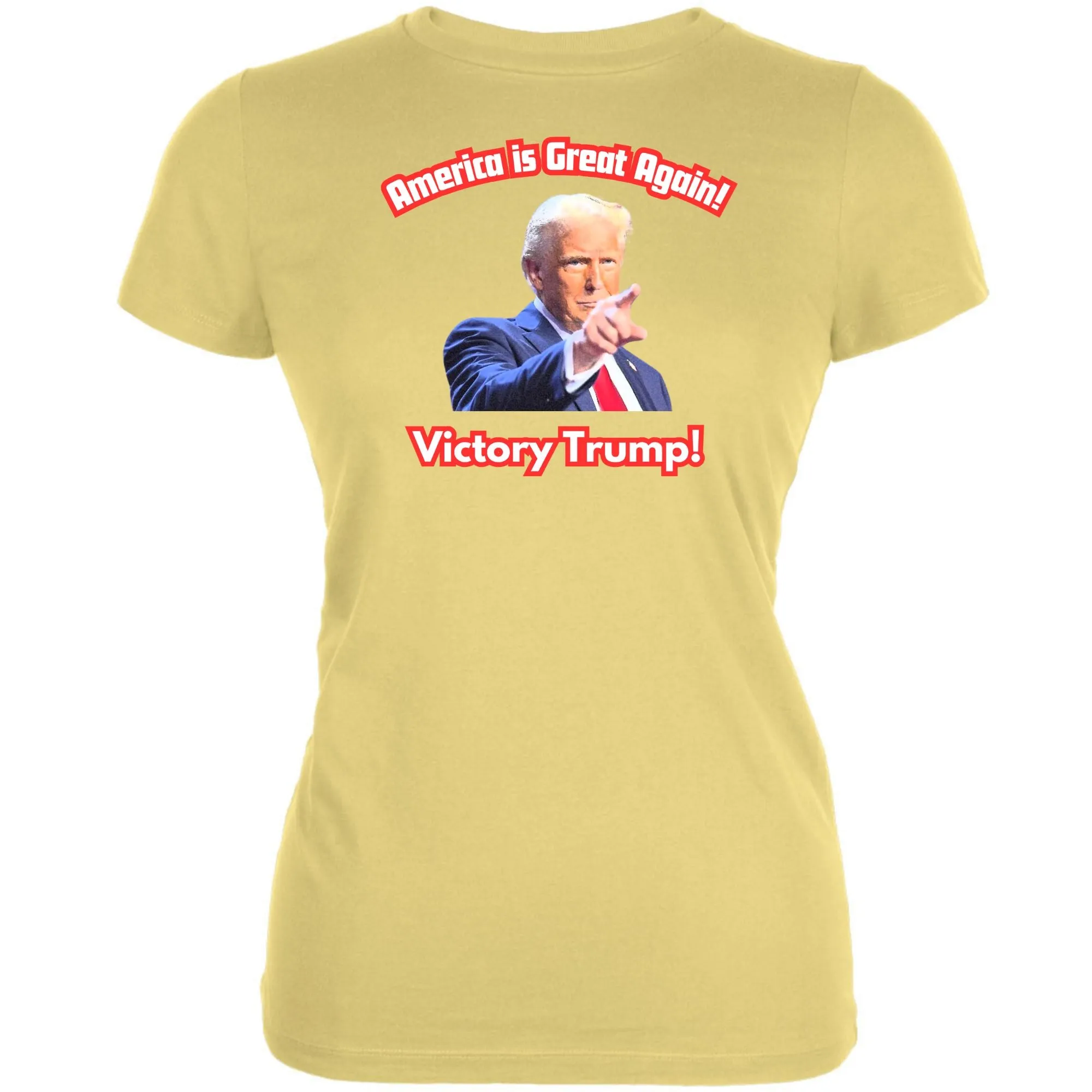 America is Great Again Victory Donald Trump 20024 Juniors T Shirt sold by Old Glory product image thumbnail 4