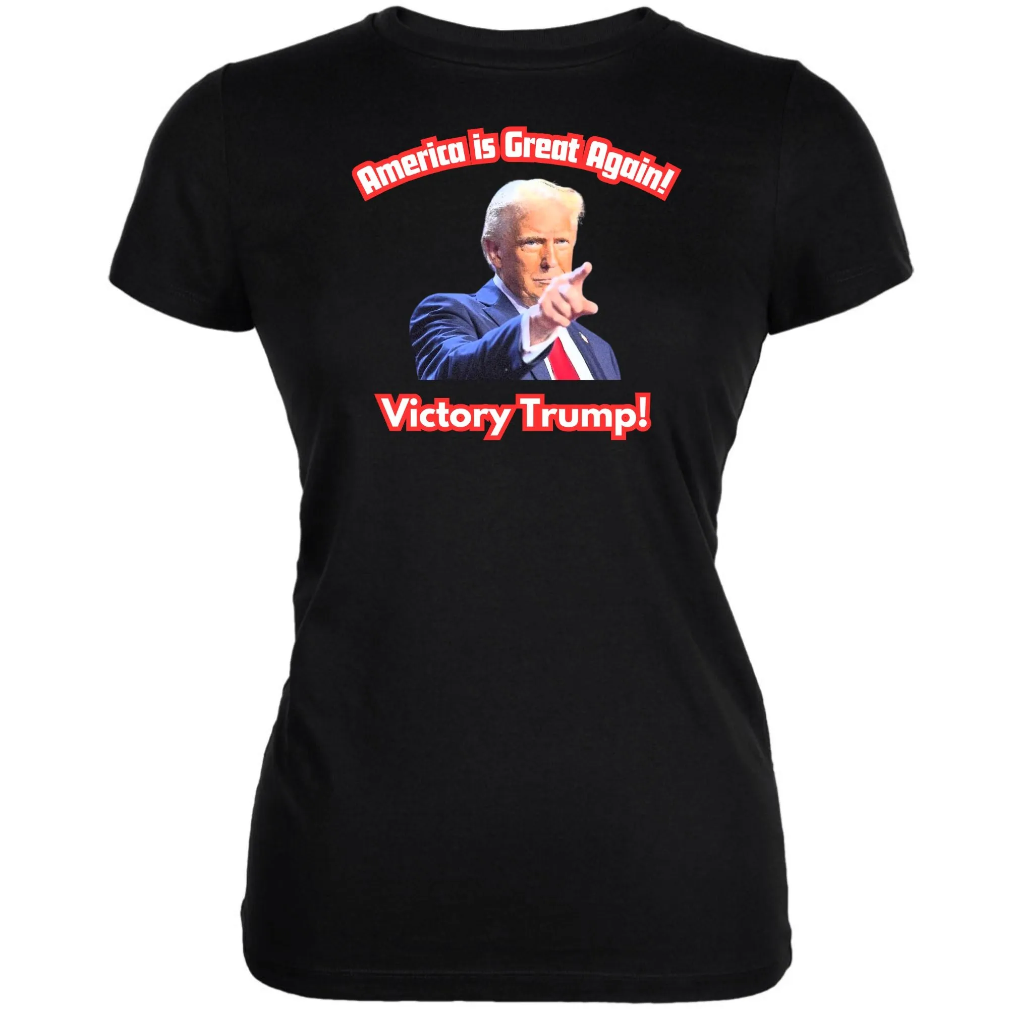 America is Great Again Victory Donald Trump 20024 Juniors T Shirt sold by Old Glory