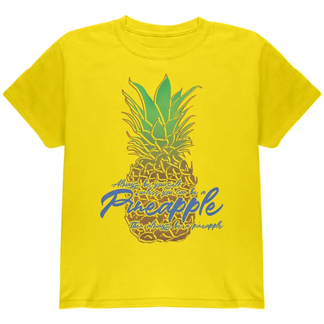Always Be Yourself Pineapple Youth T Shirt sold by Old Glory product image thumbnail 2