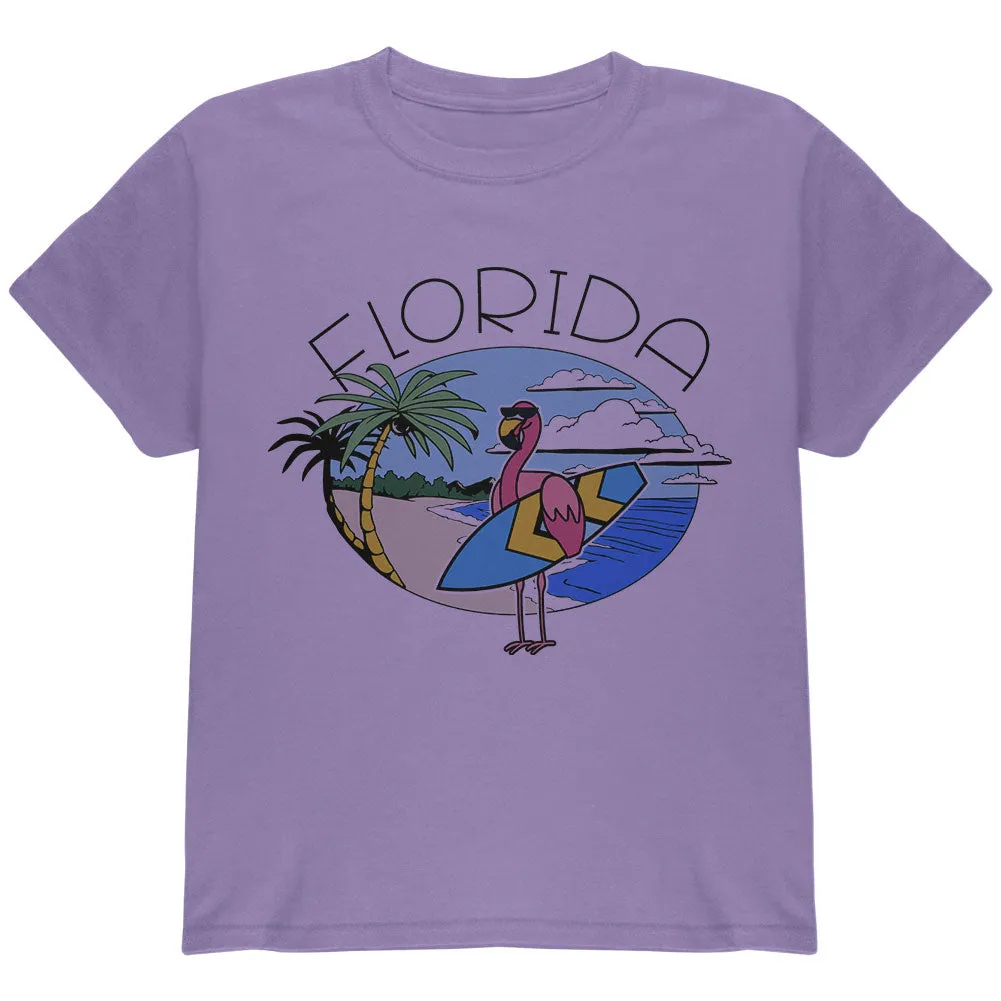 Florida Flamingo Summer Beach Youth T Shirt sold by Old Glory product image thumbnail 2