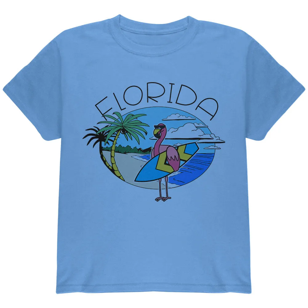 Florida Flamingo Summer Beach Youth T Shirt sold by Old Glory