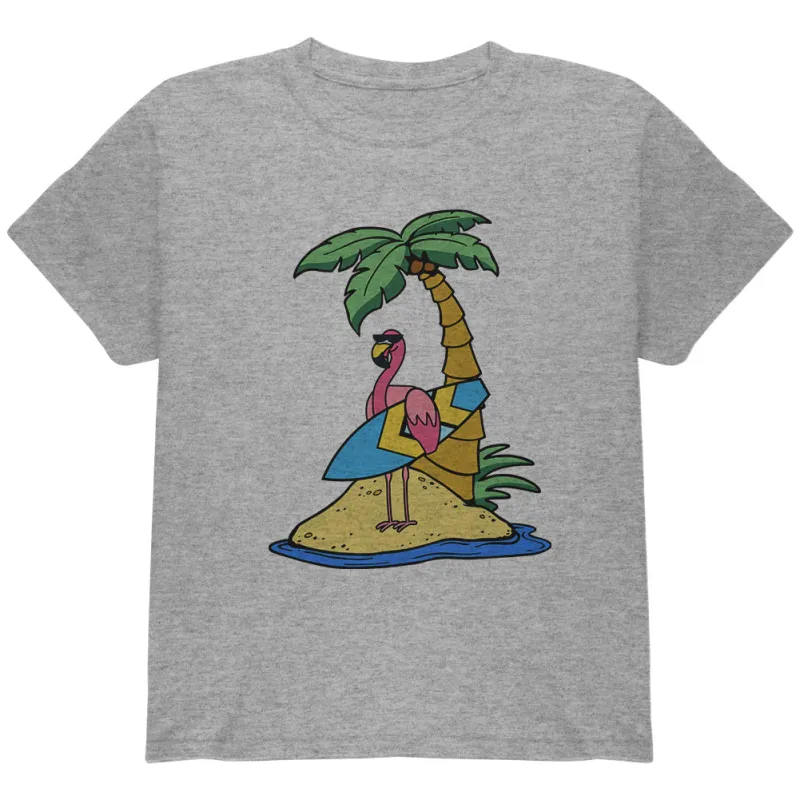 Flamingo Summer Palm Tree Youth T Shirt sold by Old Glory