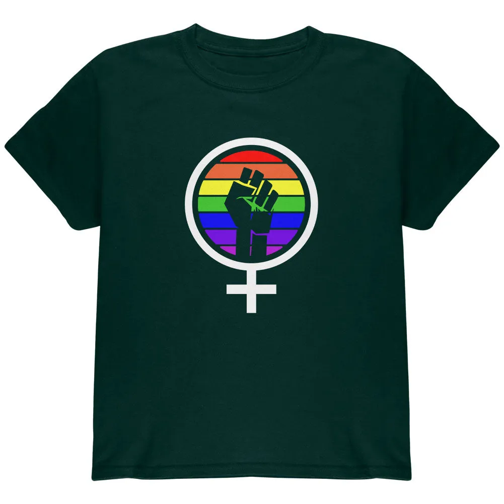Feminism Raised First 70's Retro Sun Gay Flag Youth T Shirt sold by Old Glory product image thumbnail 2