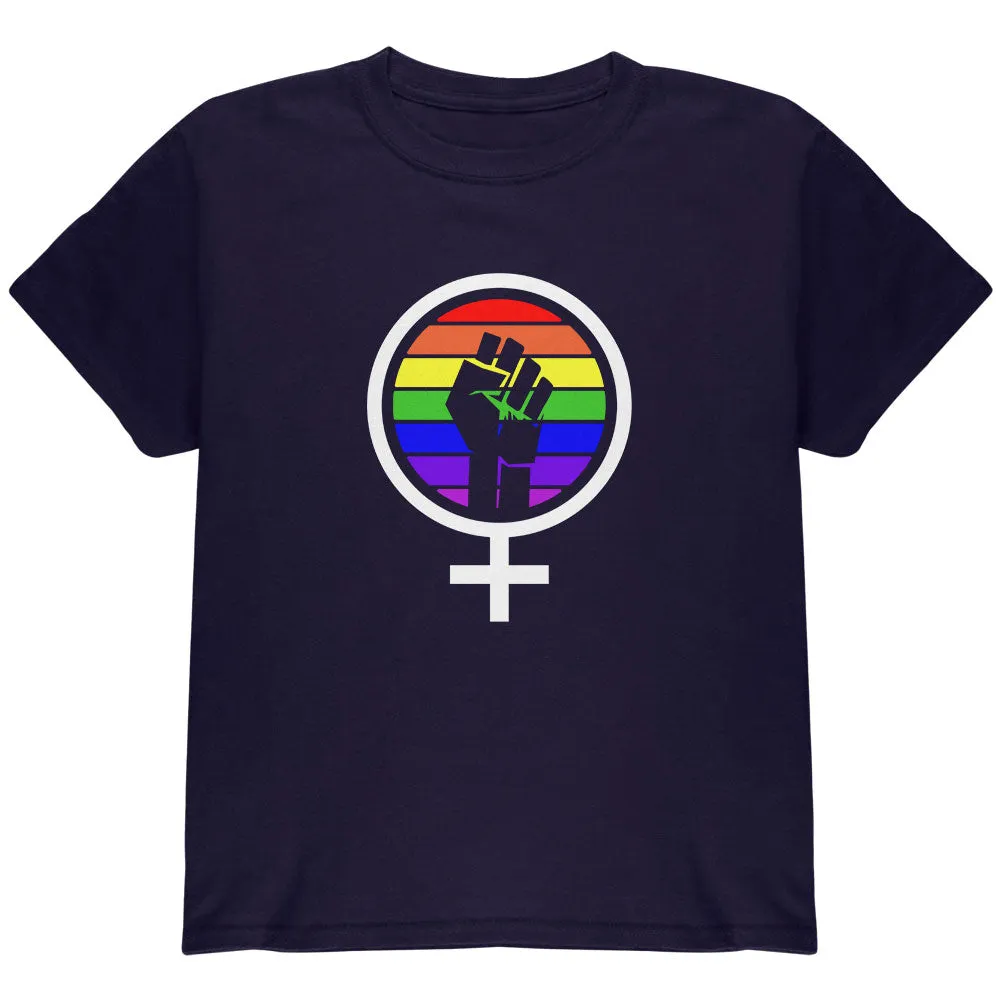 Feminism Raised First 70's Retro Sun Gay Flag Youth T Shirt sold by Old Glory product image thumbnail 3