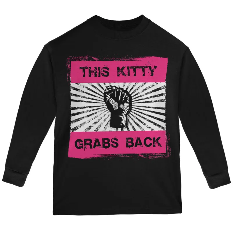 Feminist Activist This Kitty Grabs Back Youth Long Sleeve T Shirt sold by Old Glory