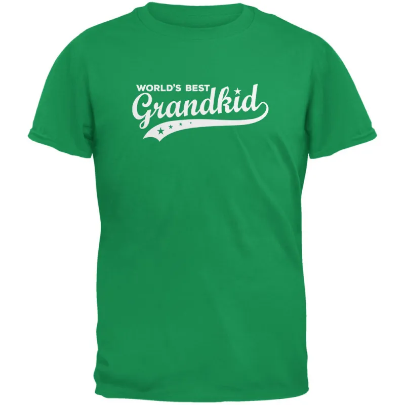 World's Best Grandkid Irish Green Youth T-Shirt sold by Old Glory