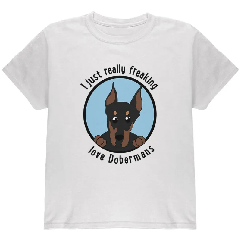 I Just Love Dobermans Youth T Shirt sold by Old Glory