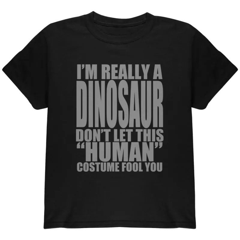 Halloween Human Dinosaur Costume Youth T Shirt sold by Old Glory