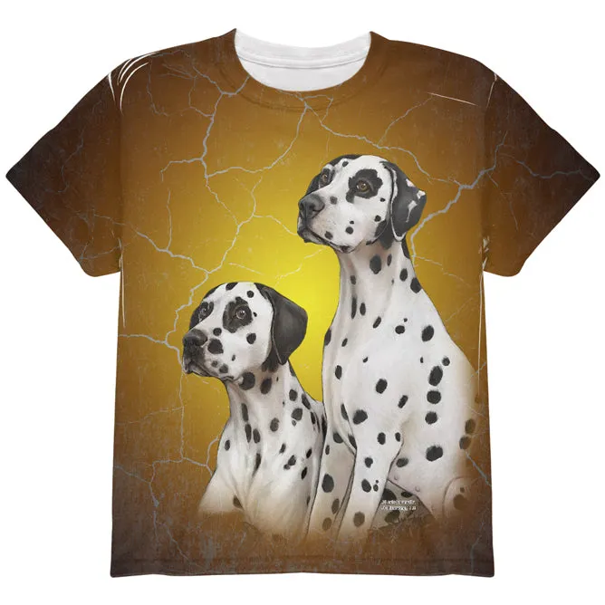 Dalmatians Live Forever All Over Youth T Shirt sold by Old Glory