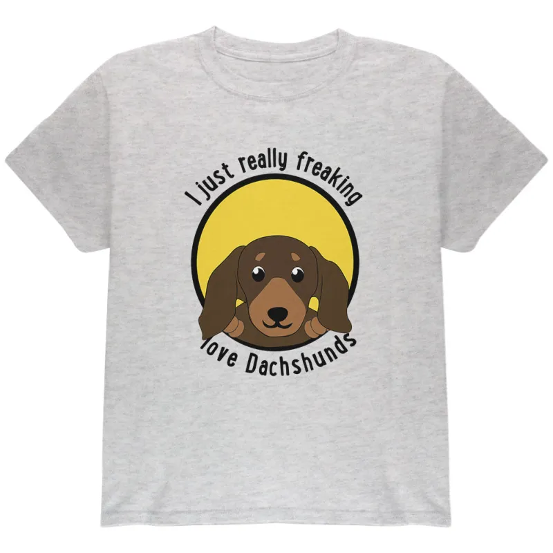 I Just Love Dachshunds Youth T Shirt sold by Old Glory
