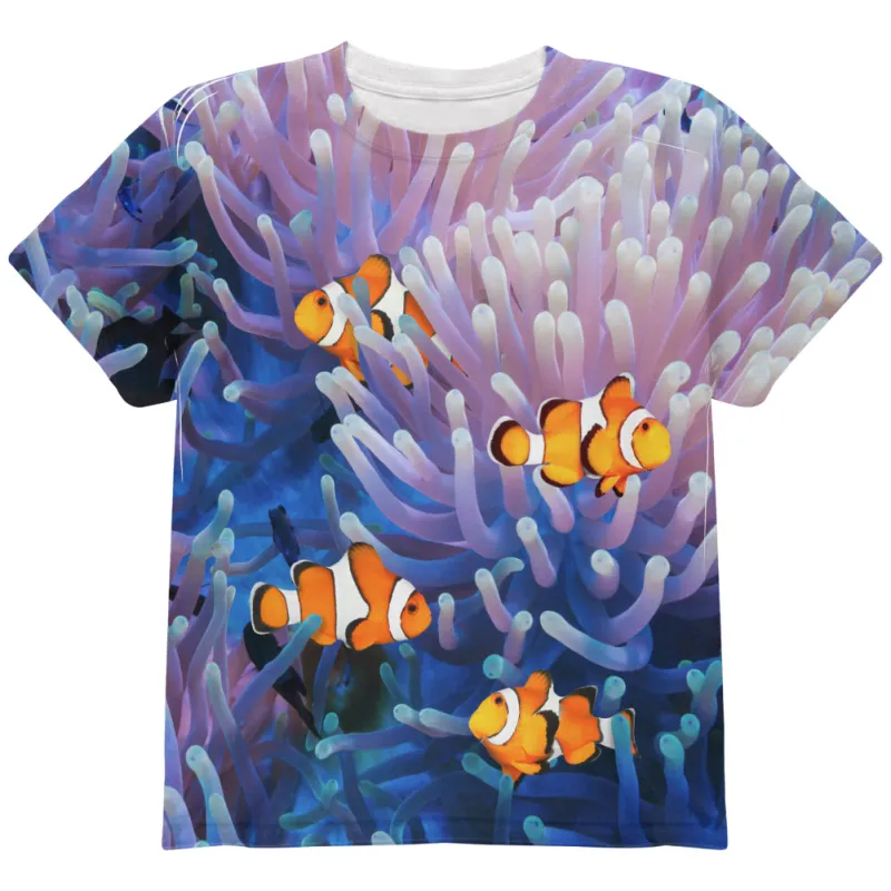 Clownfish Sea Anemone All Over Youth T Shirt sold by Old Glory