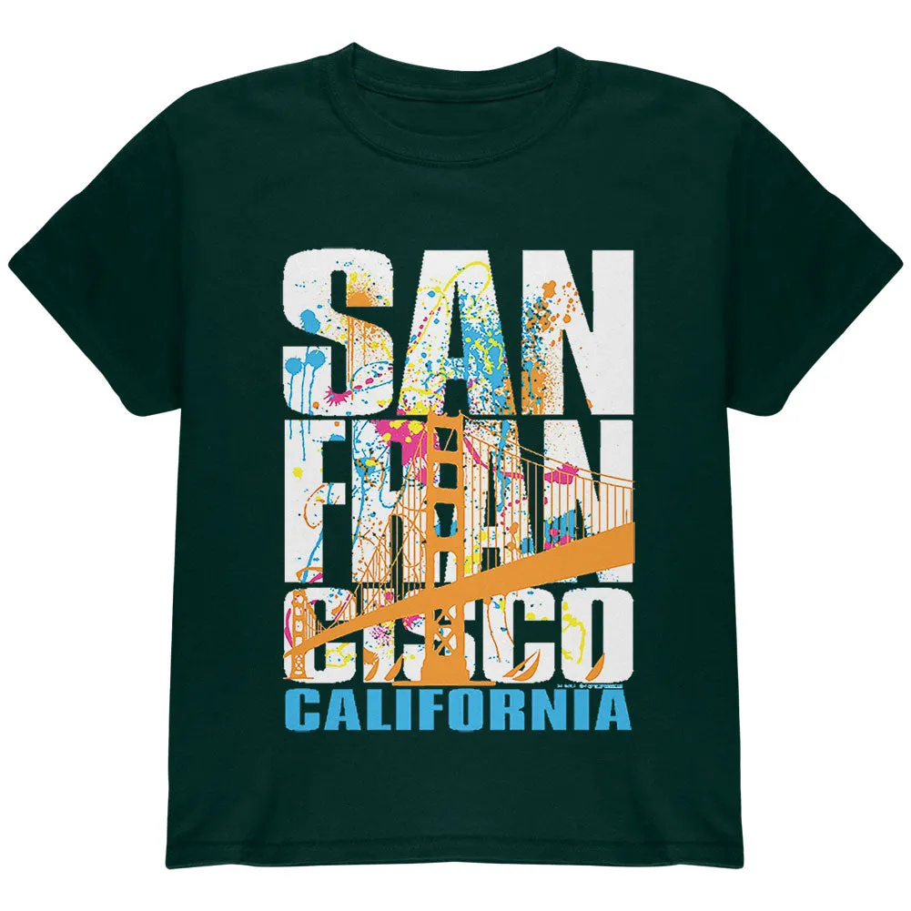 White Splash San Francisco California Youth T Shirt sold by Old Glory
