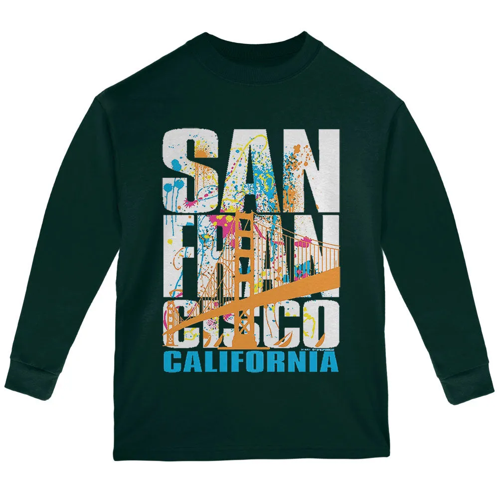 White Splash San Francisco California Youth Long Sleeve T Shirt sold by Old Glory product image thumbnail 2