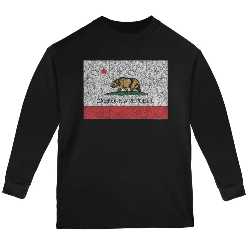 Bear California Republic Youth Long Sleeve T Shirt sold by Old Glory